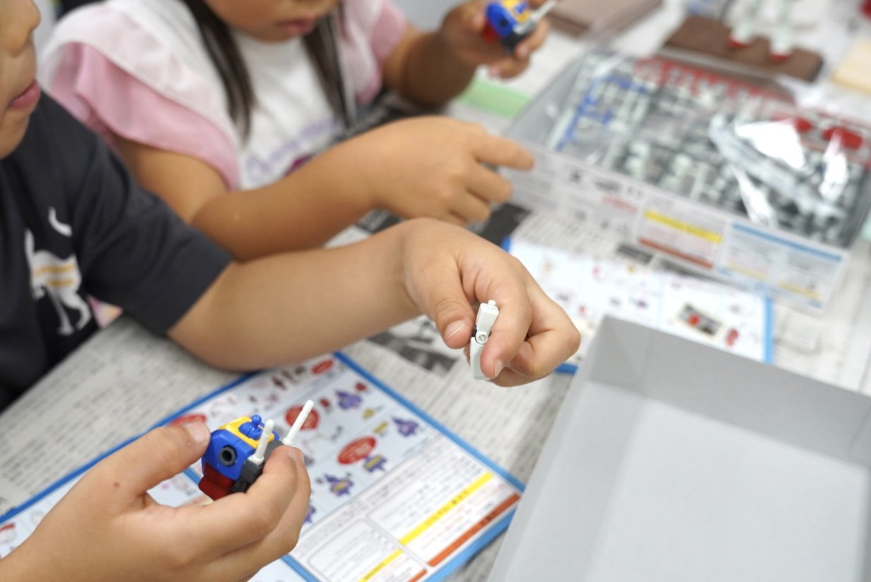 ホビ展キャラバン 名古屋編 ガンプラ組み立て無料体験の様子