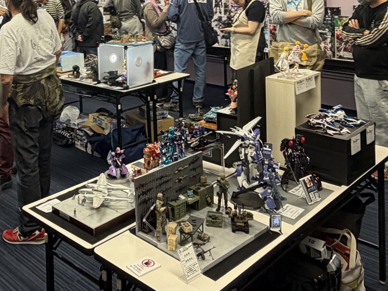 モデラー作品展示の様子