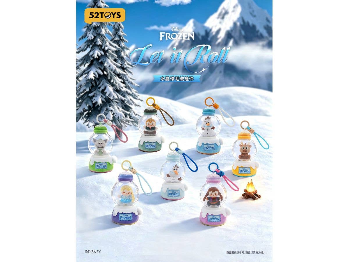BLINDBOX アナと雪の女王 レット・イット・ロール ぬいぐるみストラップ 1Box 6pcs