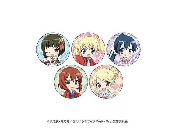 きんいろモザイク Pretty Days 缶バッジ 01 1Box 5pcs