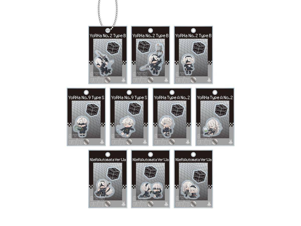 アニメ NieR:Automata Ver1.1a: トレーディング DOT DOT パーツ付きフレームアクリルチャーム 1Box 10pcs