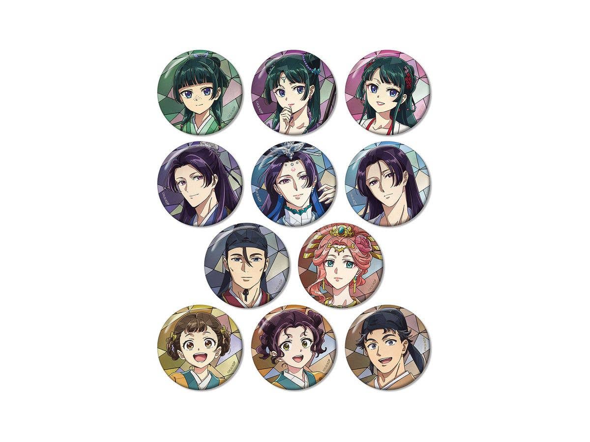 アニメ 薬屋のひとりごと: トレーディング Aure Glass 缶バッジ 1Box 11pcs