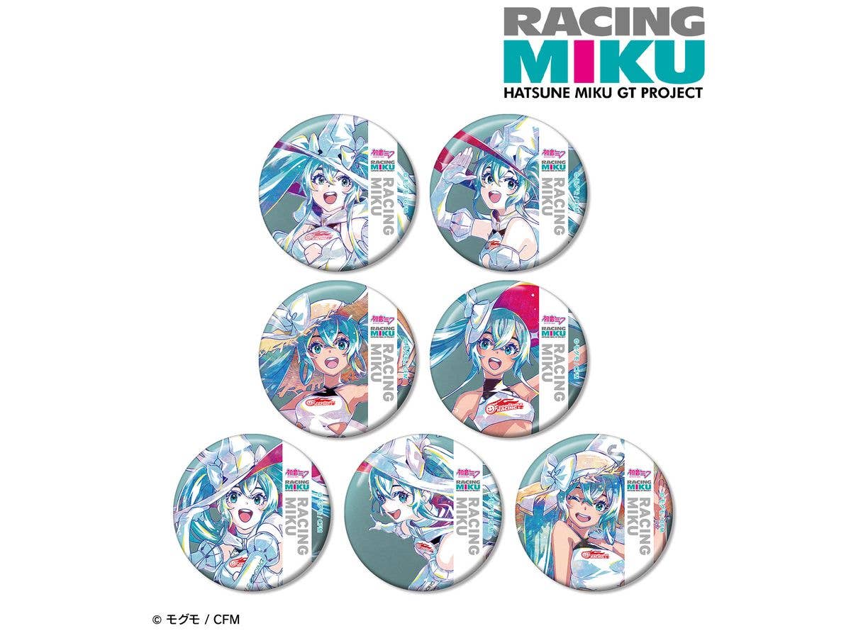 初音ミク GTプロジェクト: トレーディング Ani-Art メタリック缶バッジ 1Box 7pcs