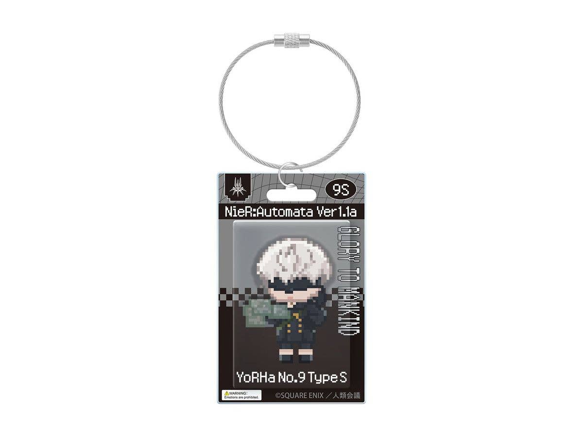アニメ NieR:Automata Ver1.1a: 9S DOT DOT パッケージ風アクリルキーホルダー