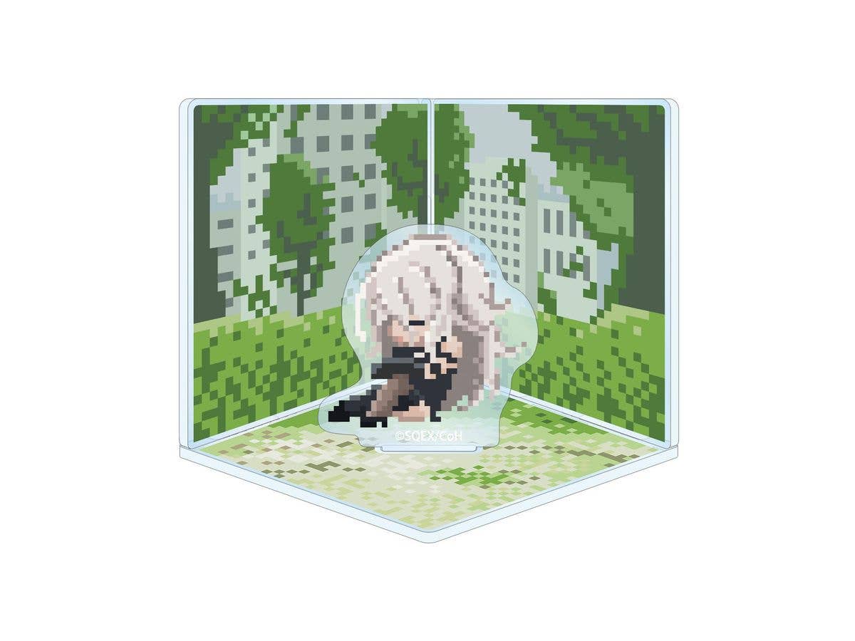 アニメ NieR:Automata Ver1.1a: A2 DOT DOT キューブ型ジオラマ風アクリルスタンド