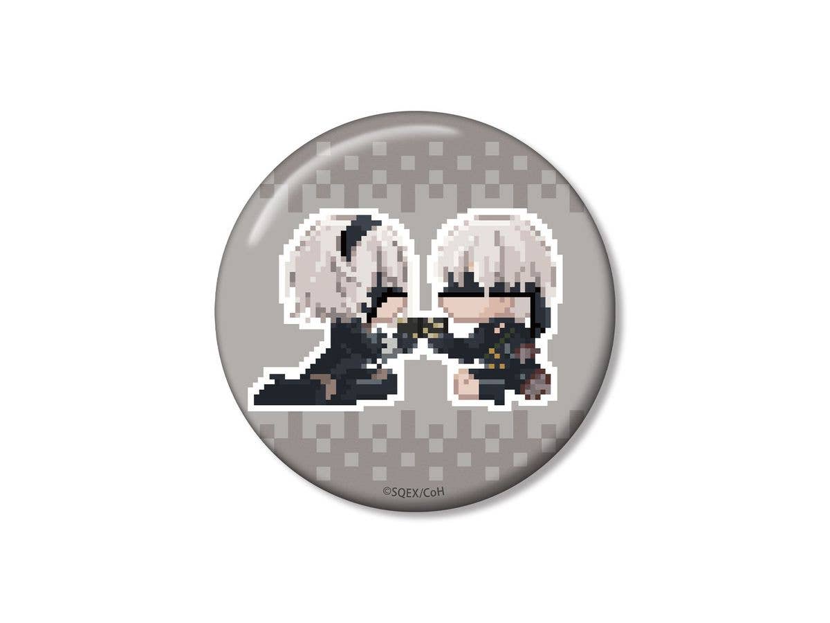 アニメ NieR:Automata Ver1.1a: 2B/9S DOT DOT 100mm缶バッジ ver.B
