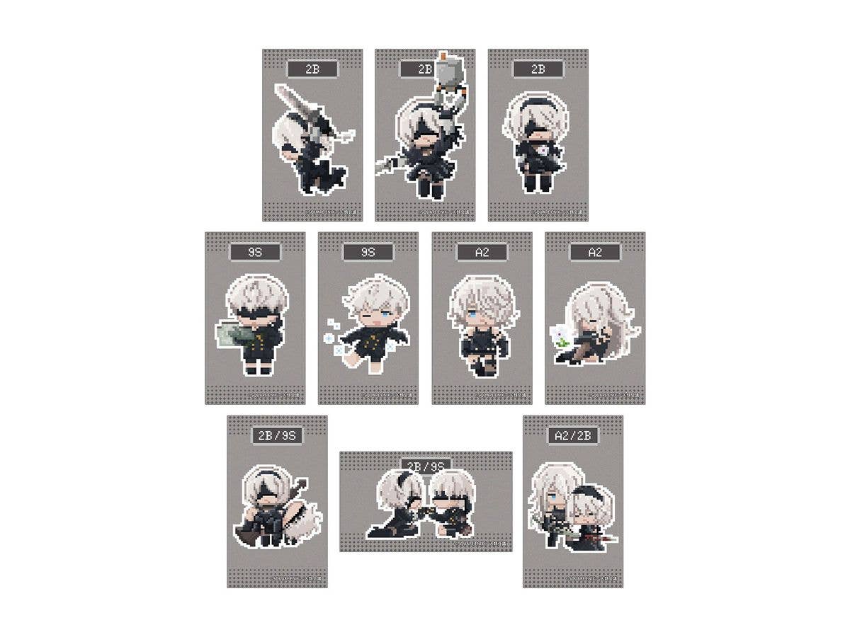 アニメ NieR:Automata Ver1.1a: トレーディング DOT DOT イラストカード 1Box 10pcs