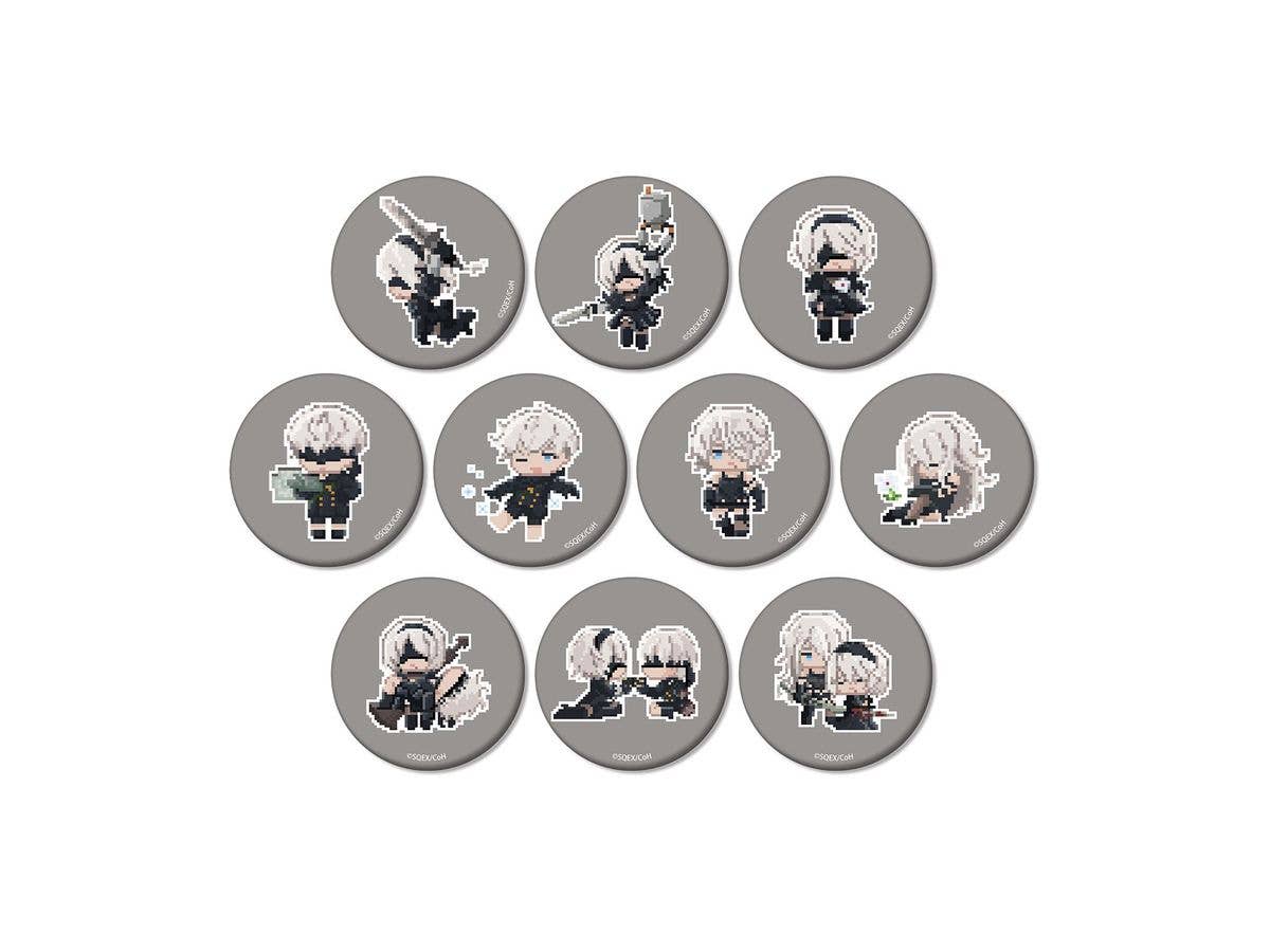 アニメ NieR:Automata Ver1.1a: トレーディング DOT DOT マット缶バッジ 1Box 10pcs