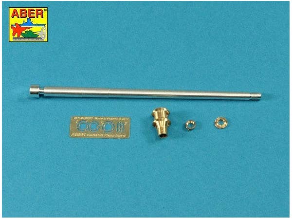 1/35 ドイツ軍 KwK 40 L/48 75mm 砲身 初期型 マズルブレーキ付 (タミヤ用)