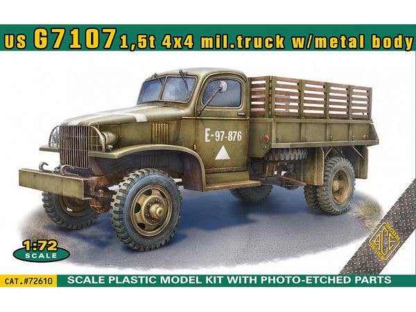 1/72 WW.II 米軍 G7107 1.5トン四輪駆動ステークトラック