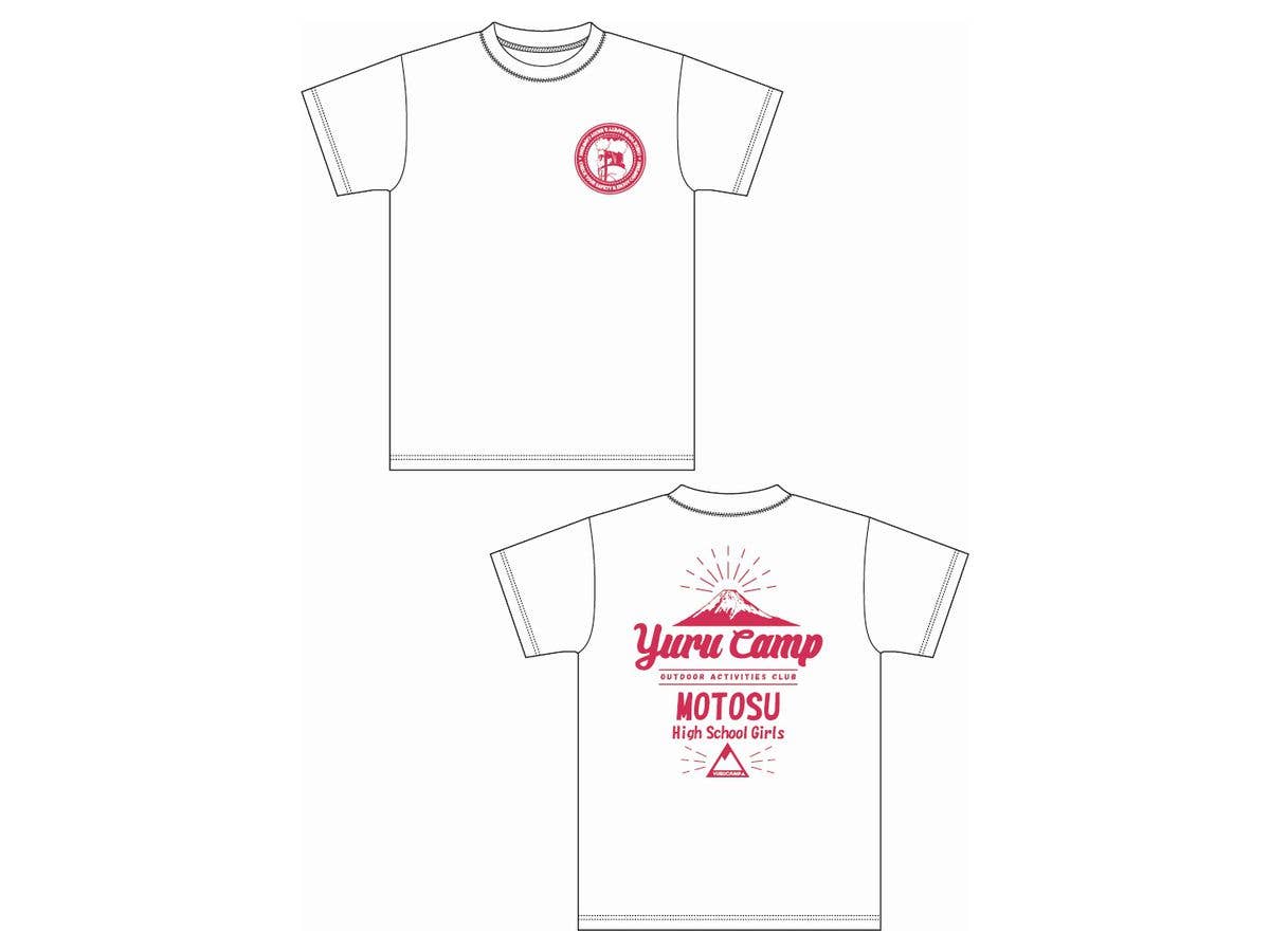 ゆるキャン 本栖高校Tシャツ (L) (千明) ホワイト