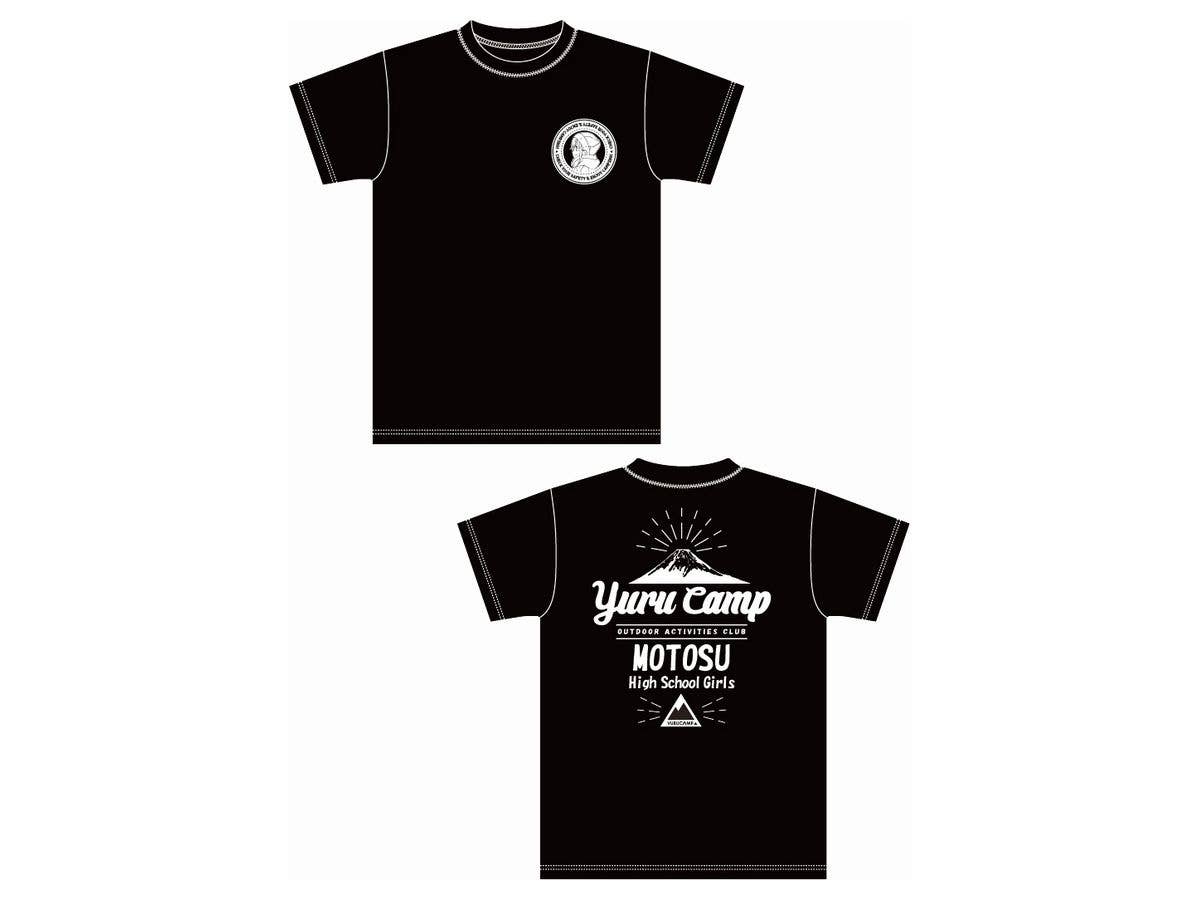 ゆるキャン 本栖高校Tシャツ (L) (あおい) ブラック