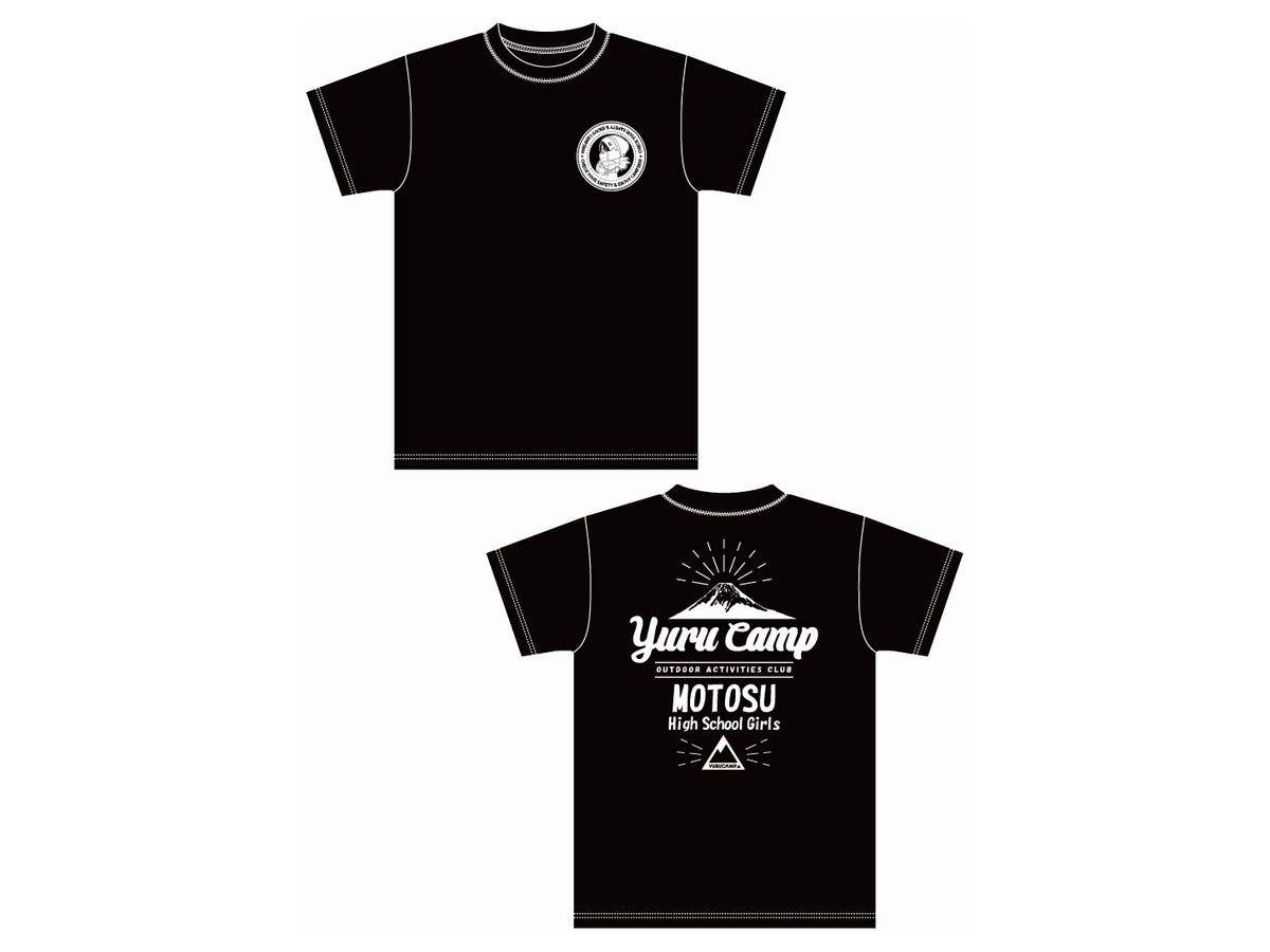 ゆるキャン 本栖高校Tシャツ (M) (斉藤) ブラック