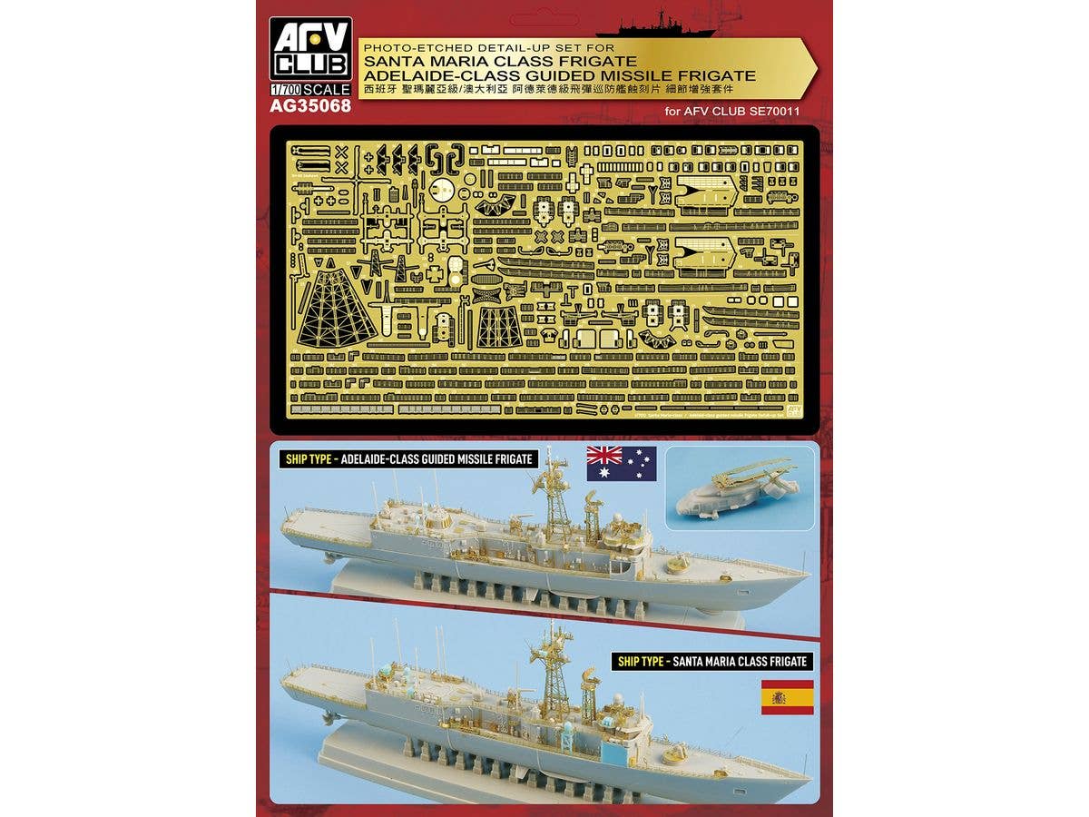 1/700 サンタ・マリア級/アデラード級フリゲートディテールアップ用エッチングパーツセット
