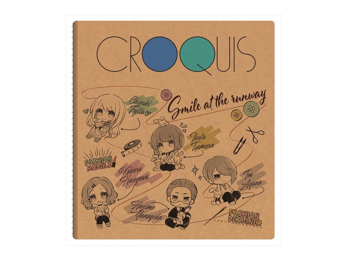 ランウェイで笑って クロッキーブック イラスト柄