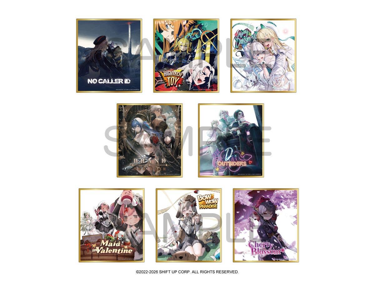 勝利の女神:NIKKE: The Archive Record vol.1 アクリルクリア色紙 1Box 8pcs