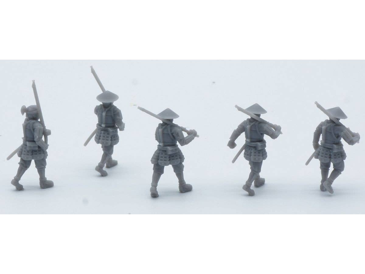 1/72 Mr & Mrs History 日本戦国時代 鉄砲足軽 行軍 (5体セット)