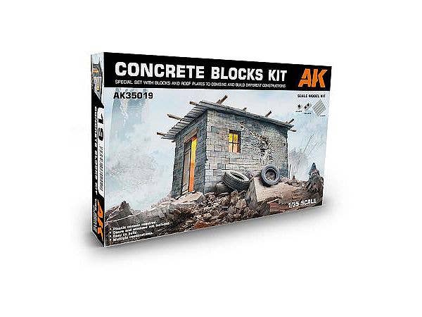 1/35 コンクリートブロック 小屋製作キット