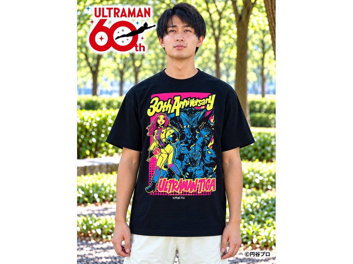 ウルトラマン怪獣Tシャツコレクション ウルトラマンティガ TypeA 黒 L