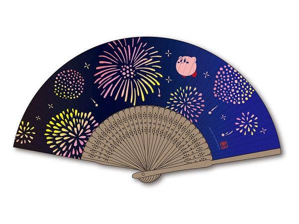 星のカービィ: ふわふ和コレクション 和扇子 4 カービィと花火