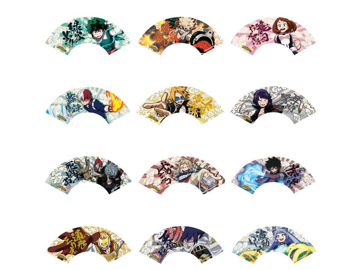 僕のヒーローアカデミア: ミニ扇子コレクション 1Box 12pcs