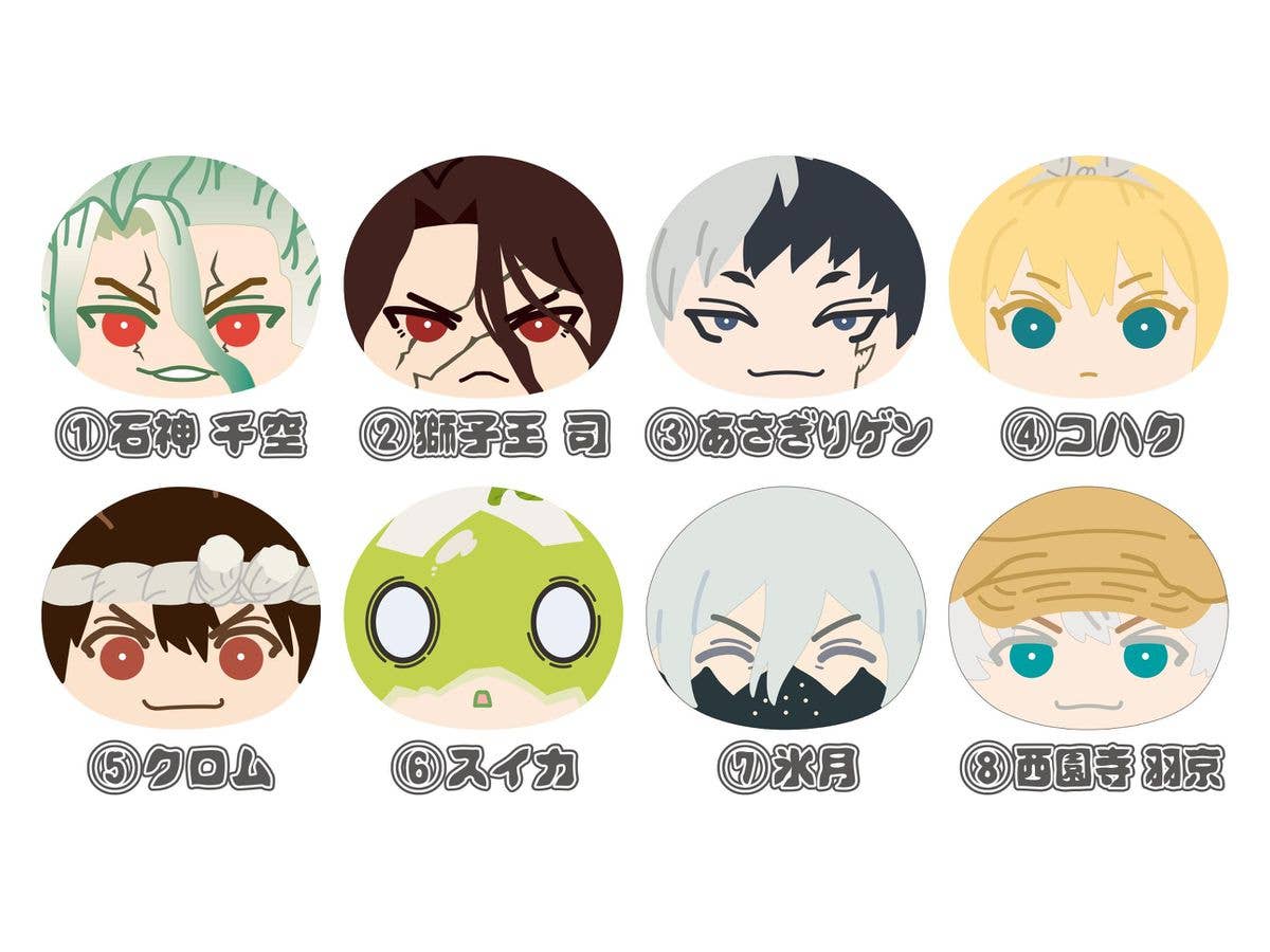 Dr.STONE: おまんじゅうにぎにぎマスコット 1Box 8pcs