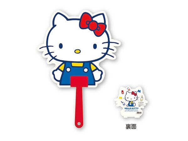ハローキティ: ダイカットうちわ ハローキティ
