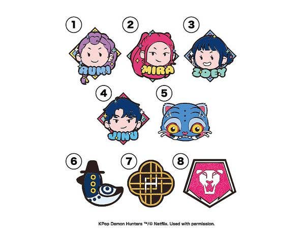 KPOPガールズ! デーモン・ハンターズ: ピンズコレクション 1Box 8pcs