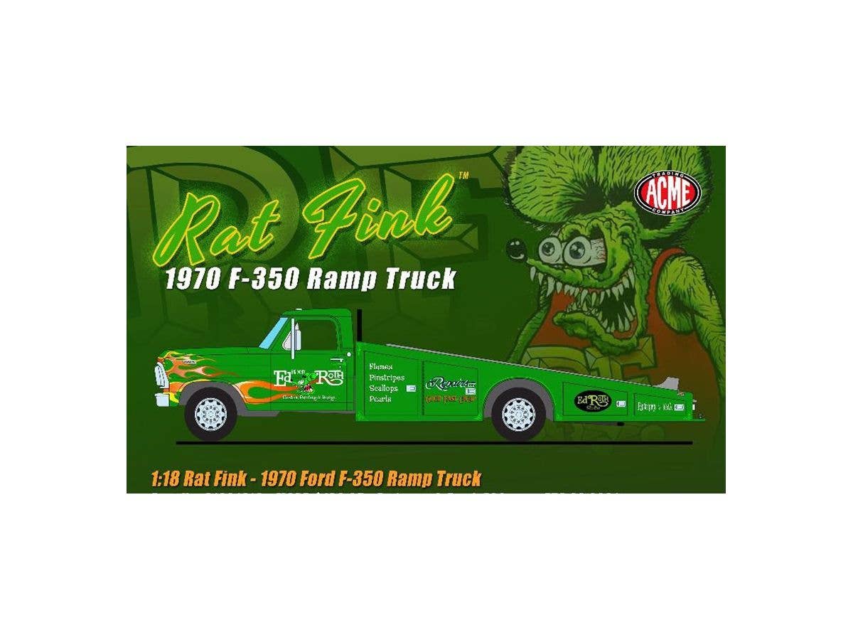 1/18 ACME 1970 Ford F-350 Ramp Truck Rat Fink