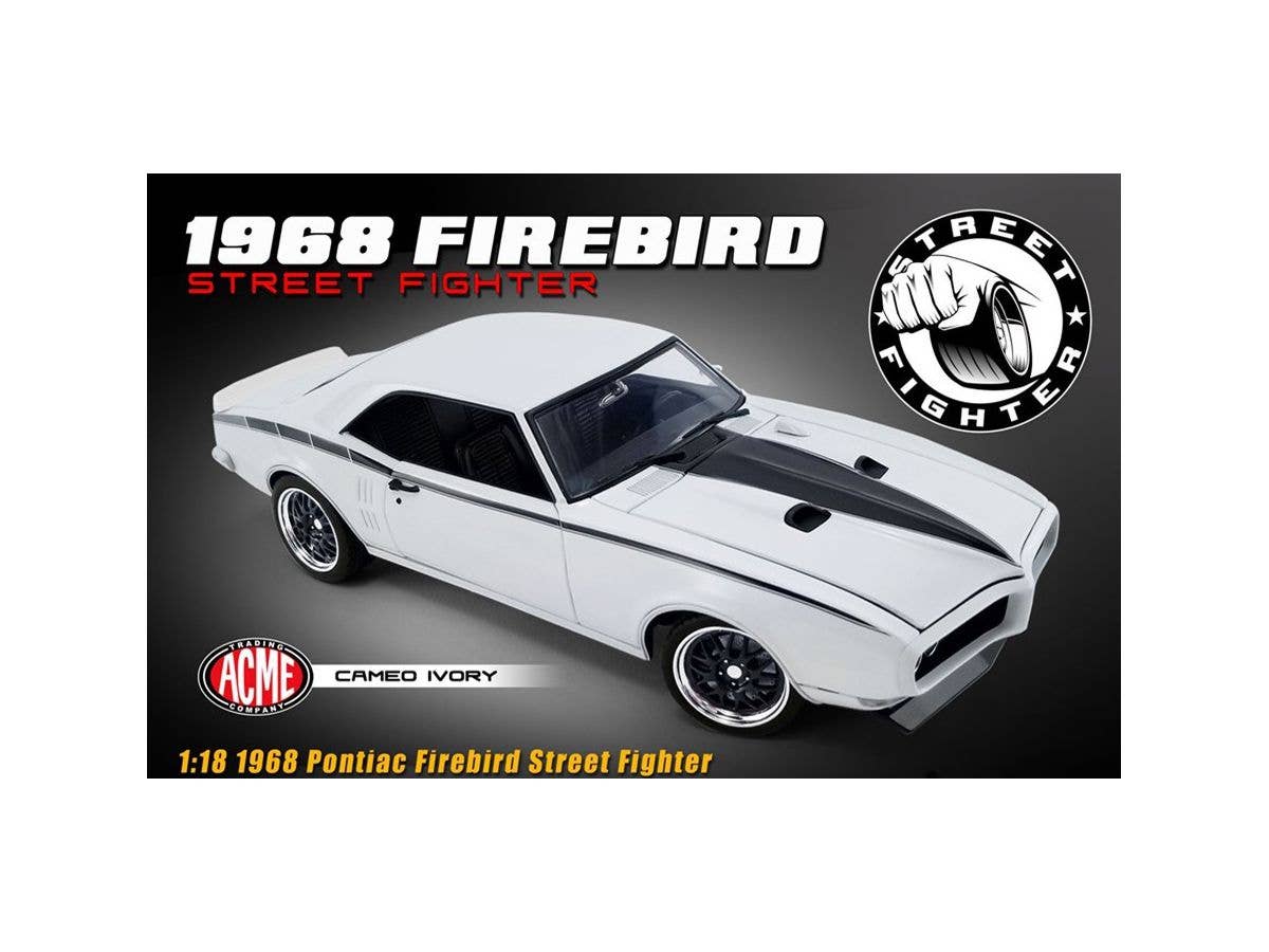 1/18 ACME 1968 Pontiac Firebird Street Fighter Cameo Ivory