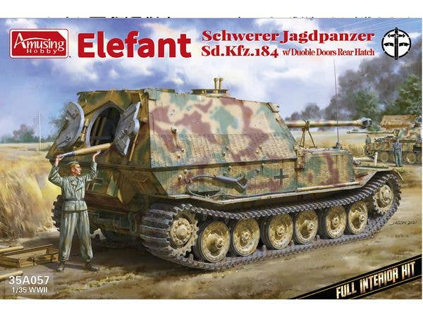 1/35 ドイツ重駆逐戦車 エレファント 後部ハッチ改修タイプ (フルインテリア)