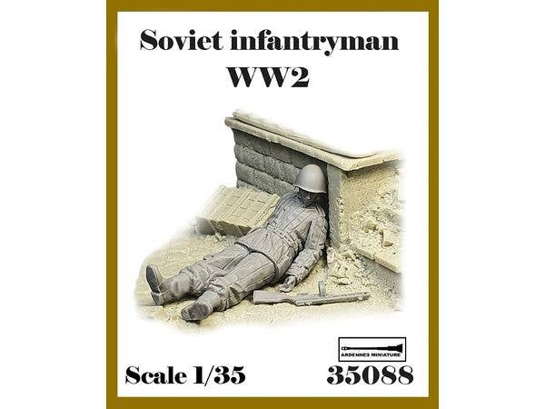 1/35 WWII 露/ソ 倒れた冬季装備の赤軍歩兵