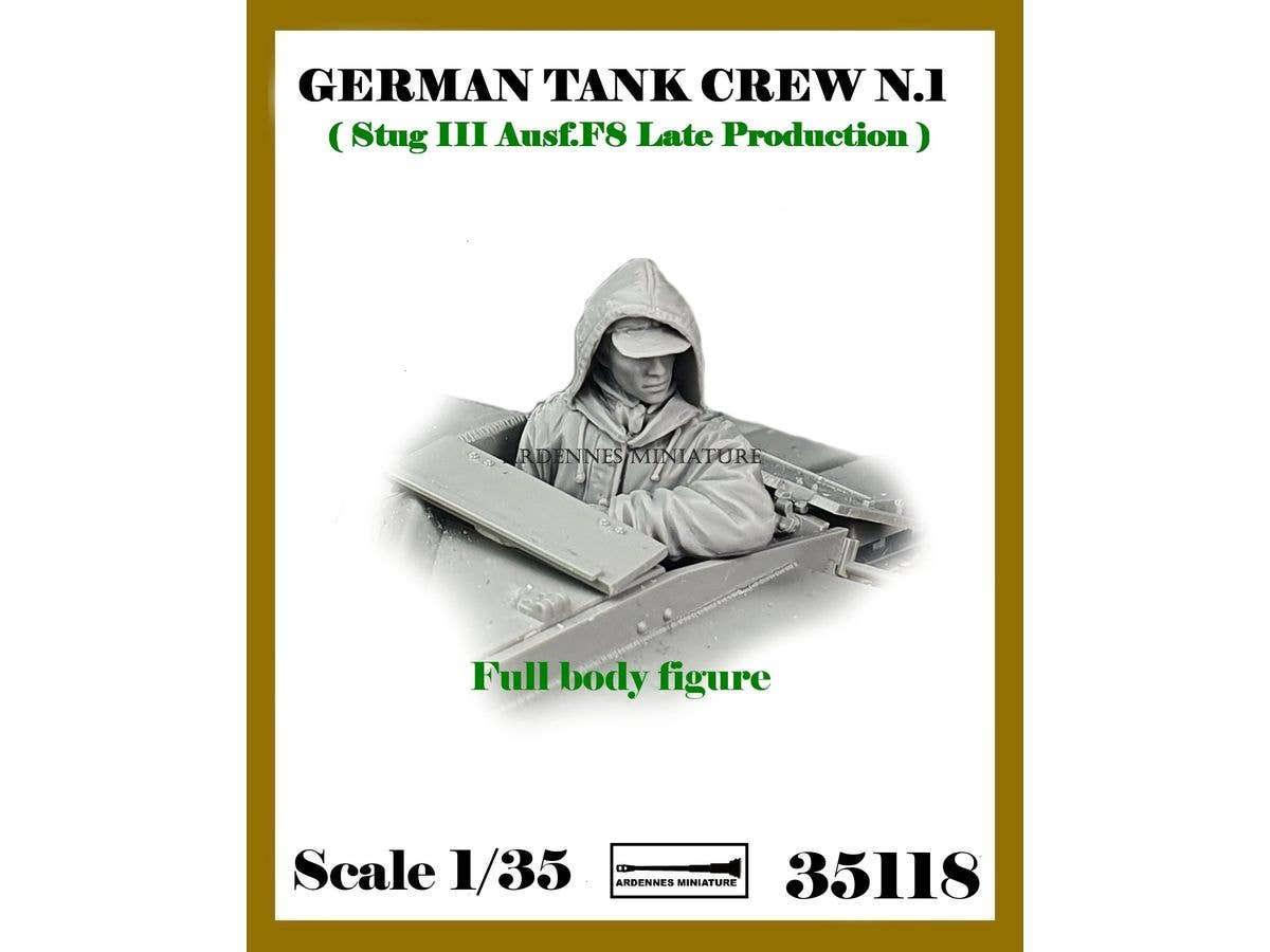 1/35 WWII ドイツ 冬季装備の突撃砲乗員N.1 III号突撃砲F/8型後期型用