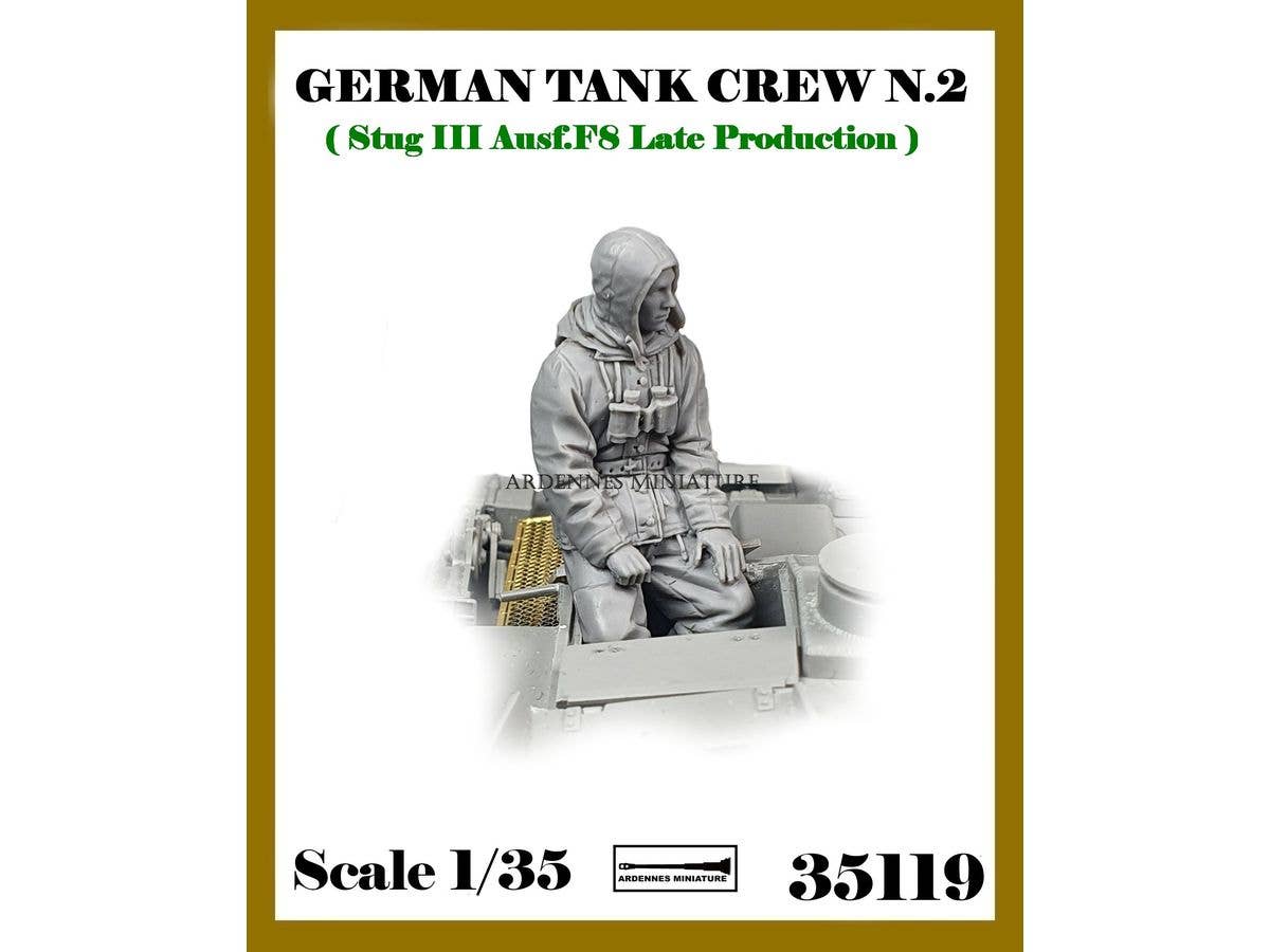 1/35 WWII ドイツ 冬季装備の突撃砲乗員N.2 III号突撃砲F/8型後期型用