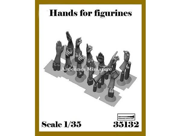 1/35 汎用 フィギュア用スペアハンドセット(12個入)