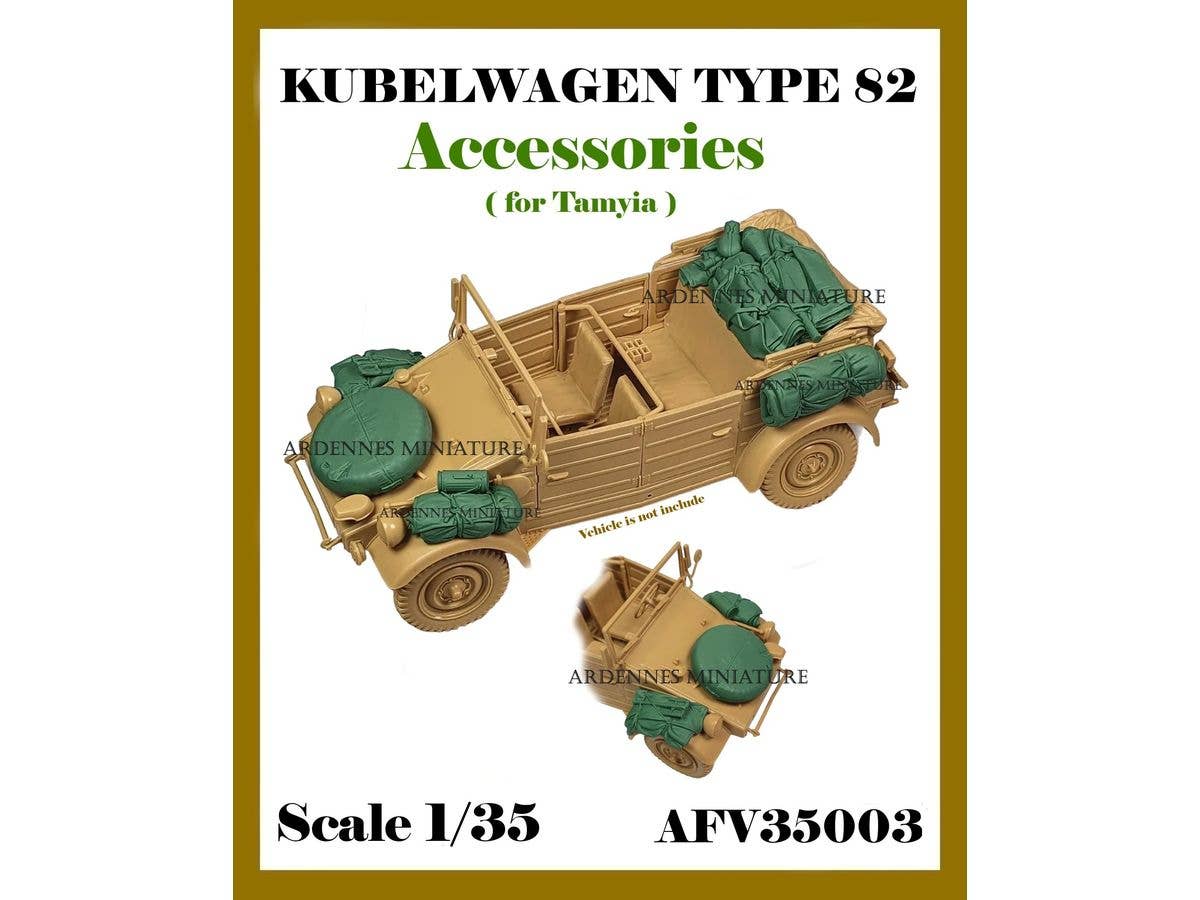 1/35 WWII ドイツ キューベルワーゲン82型 アクセサリーセット(タミヤ用)