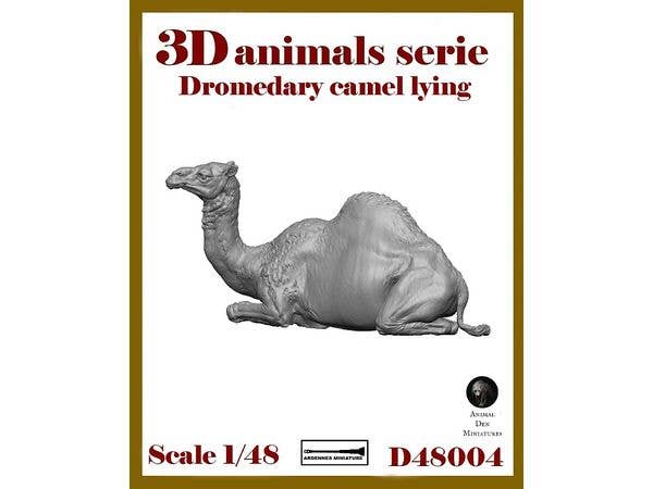 1/48 ジオラマアクセサリー 3D動物シリーズ 座るヒトコブラクダ