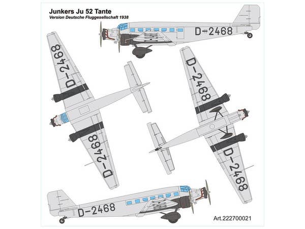 1/87 ユンカースJu 52/3m (ドイツ航空1938年)