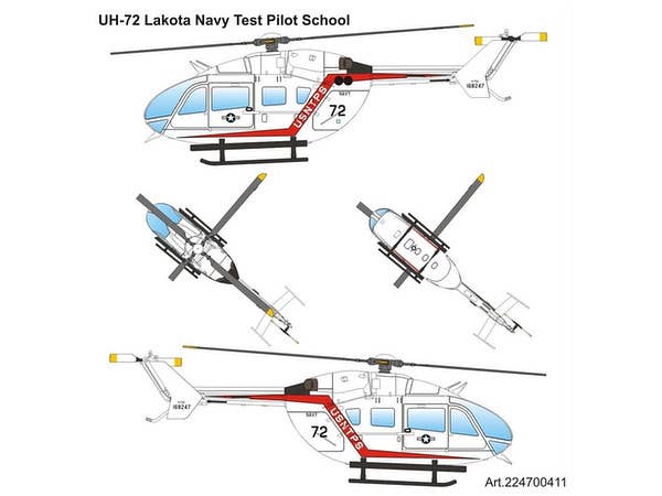 1/87 UH-72 ラコタ 米海軍テストパイロット校
