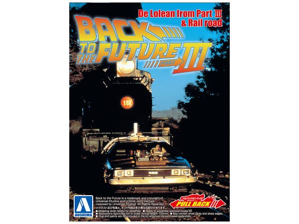 1/43 バック・トゥ・ザ・フューチャー プルバック デロリアン Part III & レイルロード