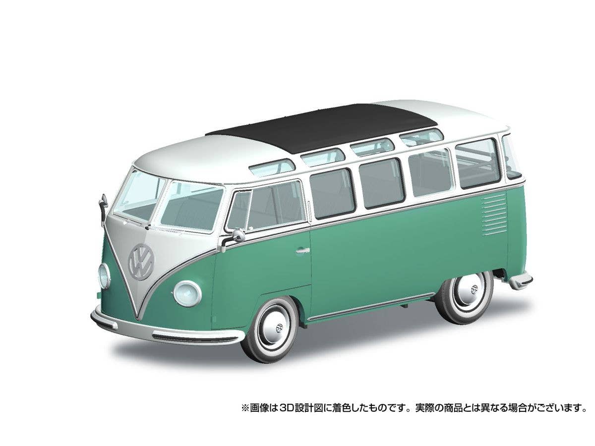 1/32 フォルクスワーゲン バス (ブルーホワイトxターコイズ)