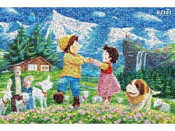 ジグソーパズル: モザイクアート 牧場のダンス 1000ピース (75 x 50cm)