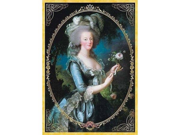 ジグソーパズル: 名画 (シャイニープリント) バラを持つマリー・アントワネット 108ピース (25.7 x 18.2cm)
