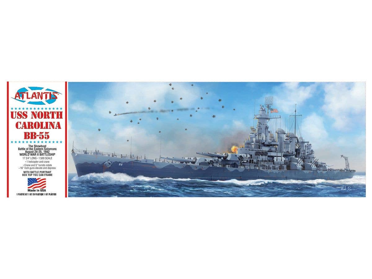 1/500 米海軍 戦艦USS ノースカロライナ BB-55