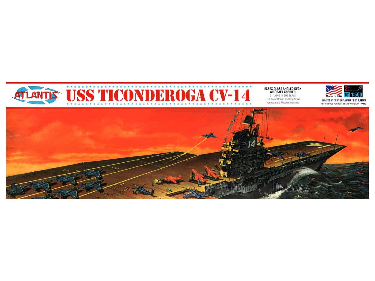 1/500 米海軍 アングルド・デッキ 空母 タイコンデロガ CV-14 (旧レンウォール)