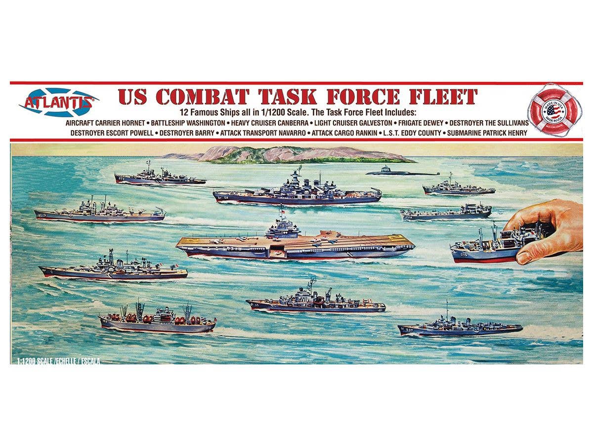 1/1200 米海軍 任務部隊セット (12隻セット)