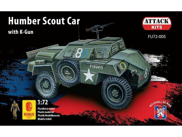 1/72 ハンバー装甲車w/ビッカースK 機関銃 & 車長 チェコスロバキア・ポーランド