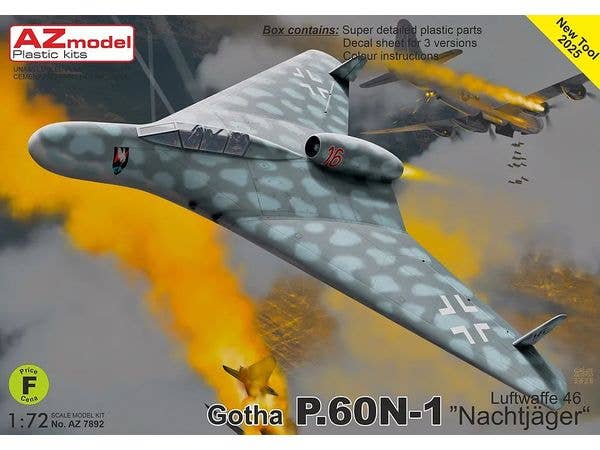 1/72 ゴータ P.60N-1 夜間戦闘機ルフトバッフェ 1946年