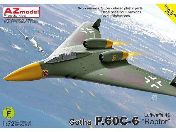 1/72 ゴータ P.60C-6 ラプター ルフトバッフェ 1946年
