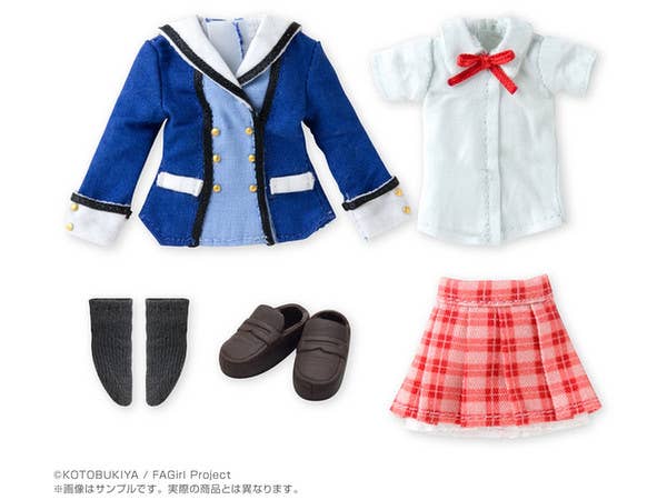 1/12 フレームアームズ・ガール 若葉女子高校制服衣装セット Mサイズ